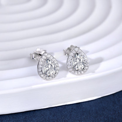 [Clara Jewels]Luxurious Water Drop Shape Earrings