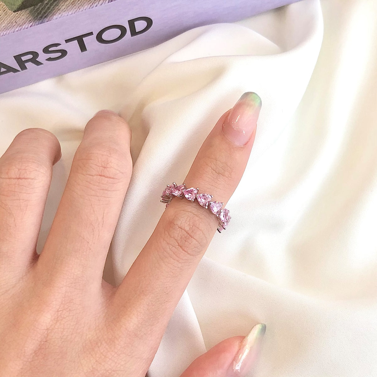 [Clara Jewels]0.25 Carat Radiant Romance Heart Cut Lover Ring