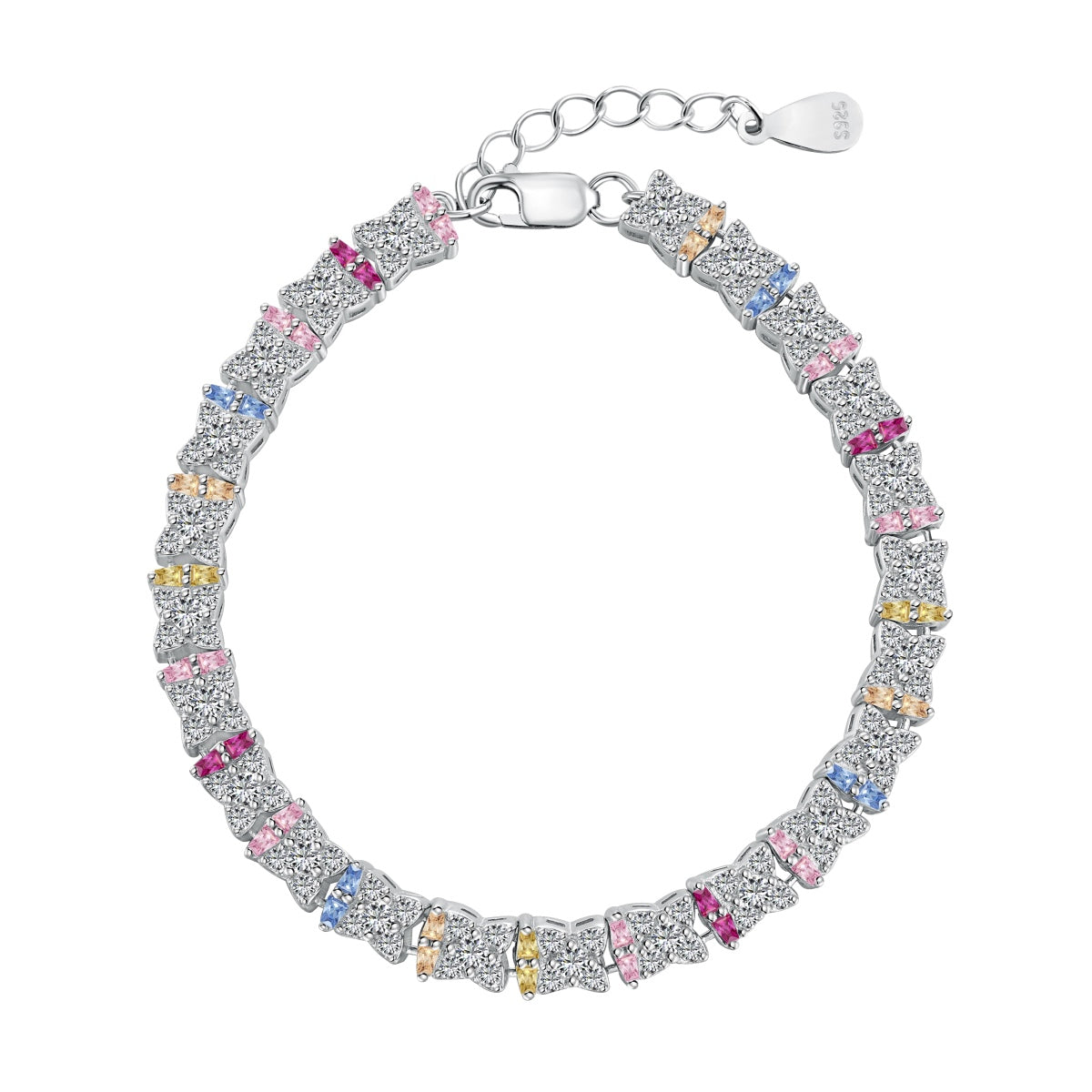 [Clara Jewels]Unique Colorful Flower Shape Daily Bracelet