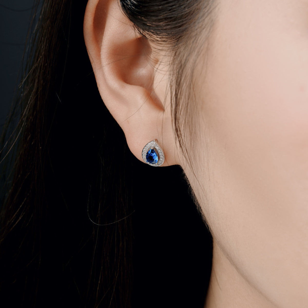 [Clara Jewels]Luxurious Water Drop Shape Earrings