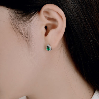 [Clara Jewels]Luxurious Water Drop Shape Earrings