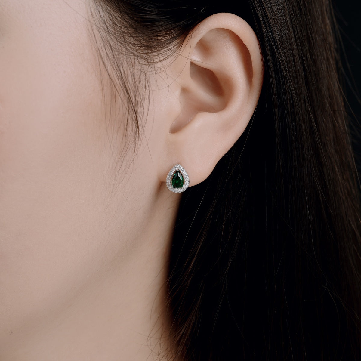 [Clara Jewels]Luxurious Water Drop Shape Earrings