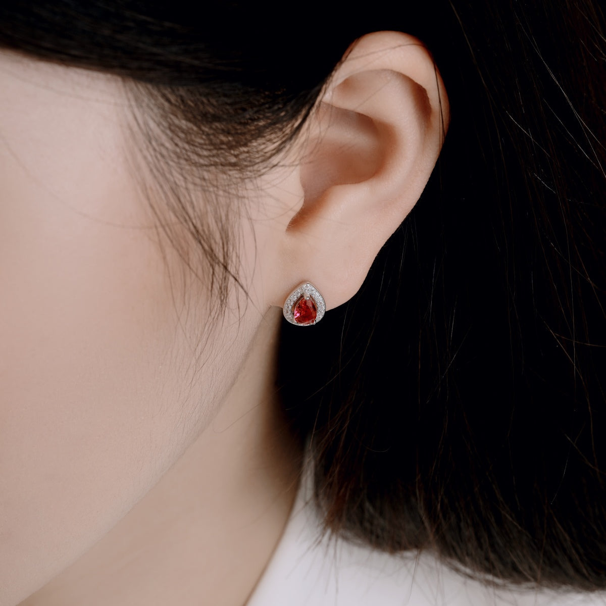 [Clara Jewels]Luxurious Water Drop Shape Earrings
