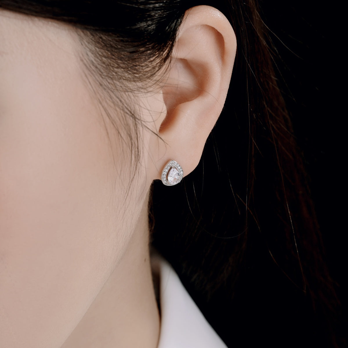 [Clara Jewels]Luxurious Water Drop Shape Earrings