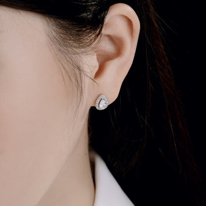 [Clara Jewels]Luxurious Water Drop Shape Earrings