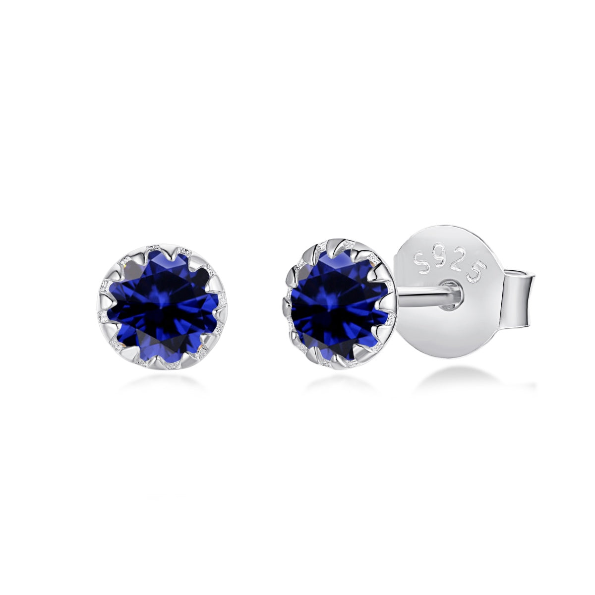 [Clara Jewels]Sparkling Colorful Round Shape Earrings