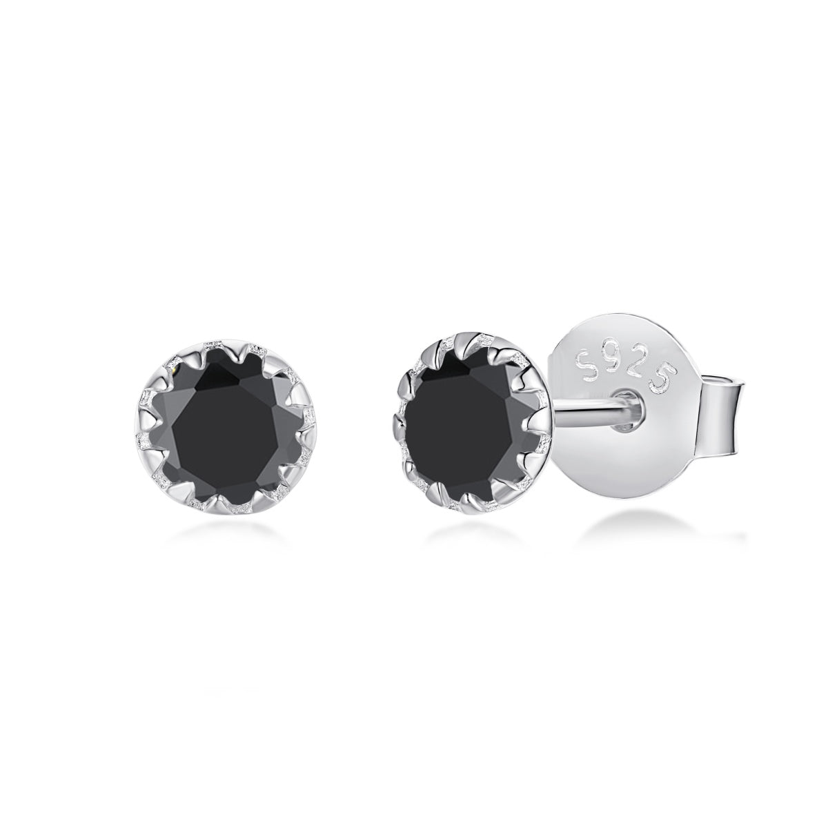 [Clara Jewels]Sparkling Colorful Round Shape Earrings