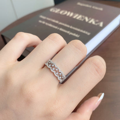 [Clara Jewels]Elegant Resplendent Round Shape Party Ring