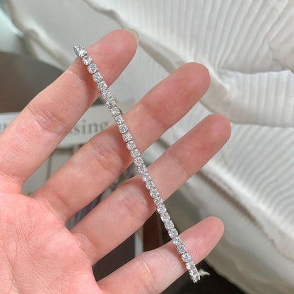 [Clara Jewels]Sparkling Round Cut Daily Bracelet