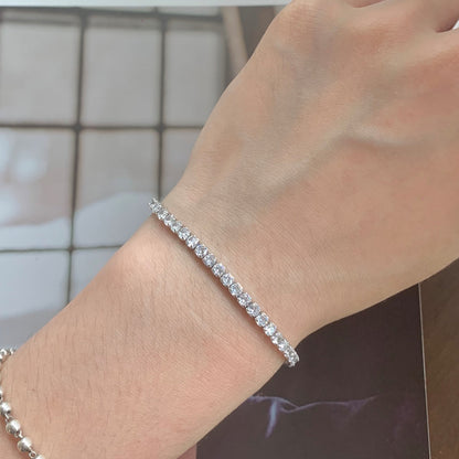 [Clara Jewels]Sparkling Round Cut Daily Bracelet