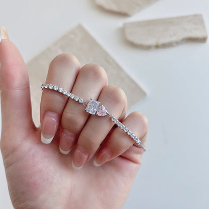 [Clara Jewels]Dazzling Unique Multi Shape Lover Bracelet