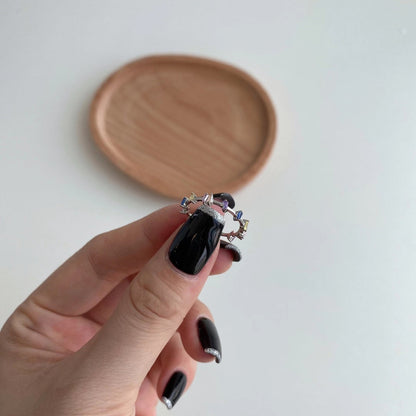 [Clara Jewels]Unique Trapezoid Cut Daily Ring