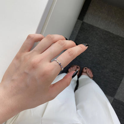 [Clara Jewels]Unique Trapezoid Cut Daily Ring