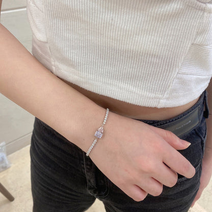 [Clara Jewels]Dazzling Unique Multi Shape Lover Bracelet