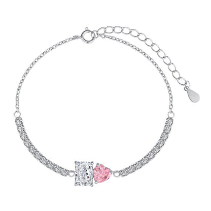 [Clara Jewels]Dazzling Unique Multi Shape Lover Bracelet