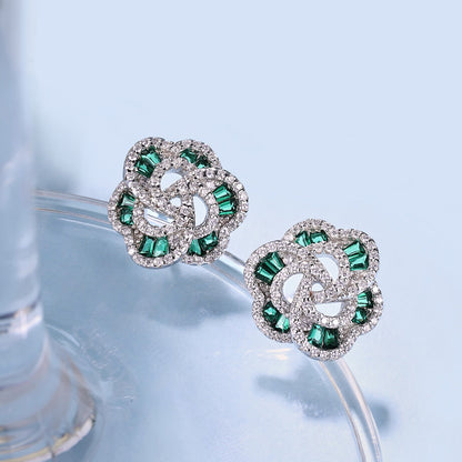 [Clara Jewels]Exquisite Flower Shape Daily Earrings