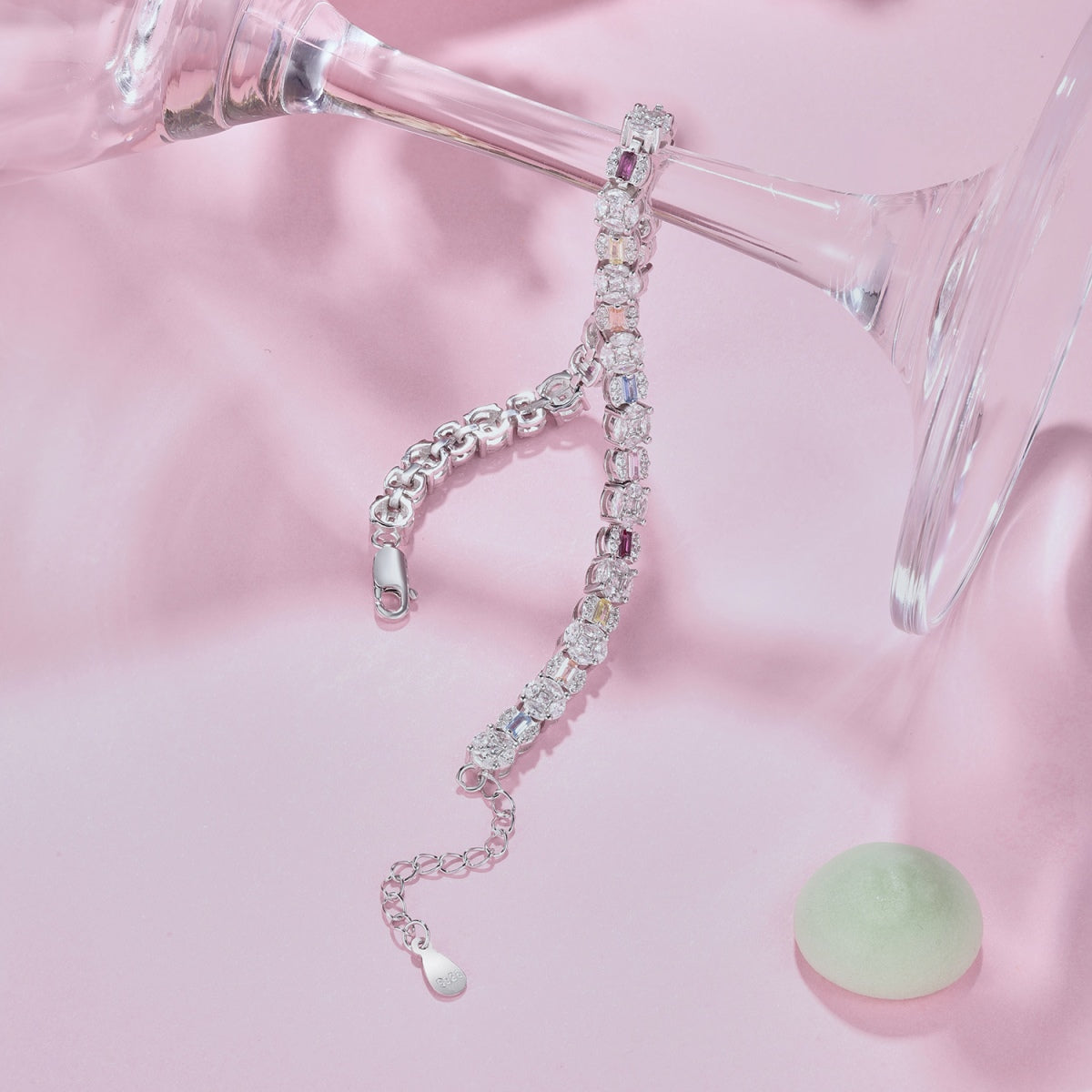 [Clara Jewels]Dazzling Radiant Multi Cut Daily Bracelet