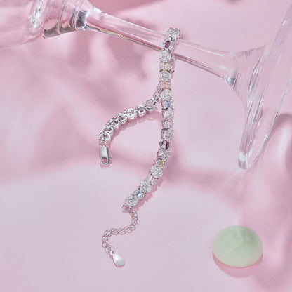 [Clara Jewels]Dazzling Radiant Multi Cut Daily Bracelet