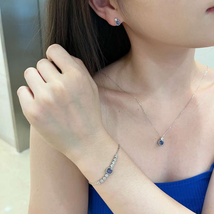 [Clara Jewels]Luxurious Heart Of The Ocean Bracelet
