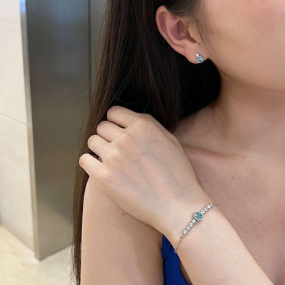 [Clara Jewels]Luxurious Heart Of The Ocean Bracelet