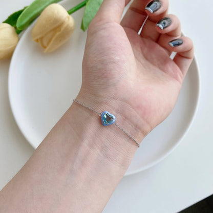 [Clara Jewels]Sparkling Romantic Heart Shape Lover Bracelet