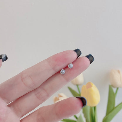 [Clara Jewels]Sparkling Colorful Round Shape Earrings