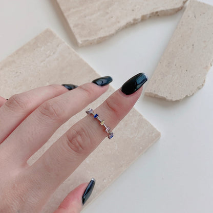 [Clara Jewels]Unique Trapezoid Cut Daily Ring
