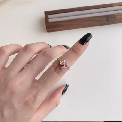 [Clara Jewels]Radiant Colorful Multi Cut Daily Ring