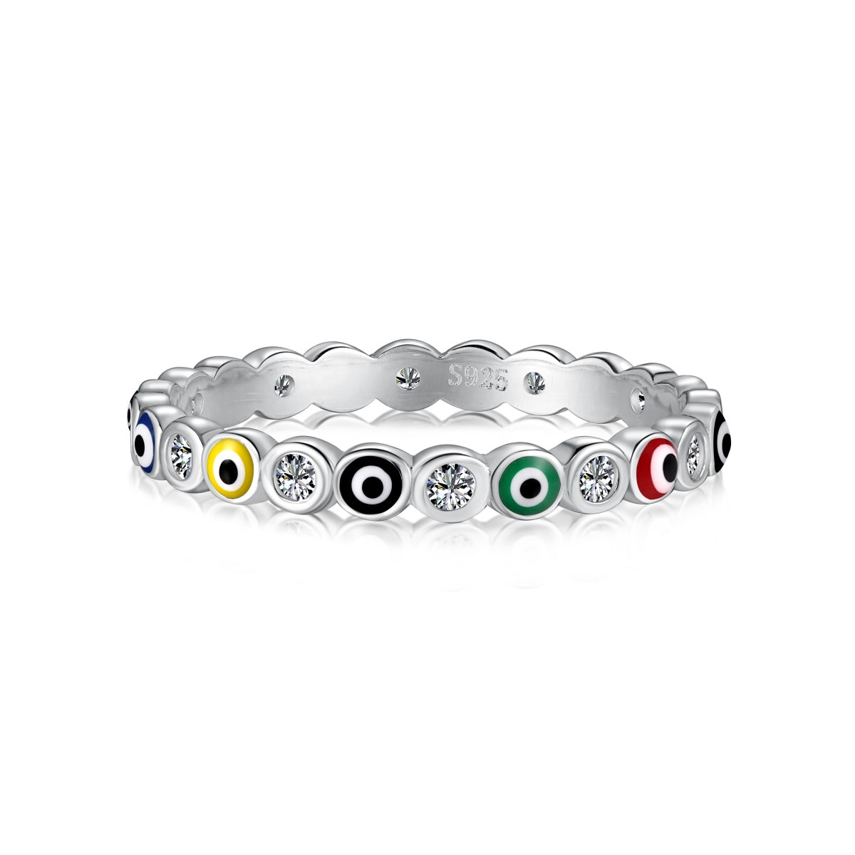 [Clara Jewels]Sparkling Vibrant Round Shape Daily Ring