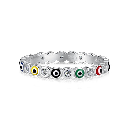 [Clara Jewels]Sparkling Vibrant Round Shape Daily Ring
