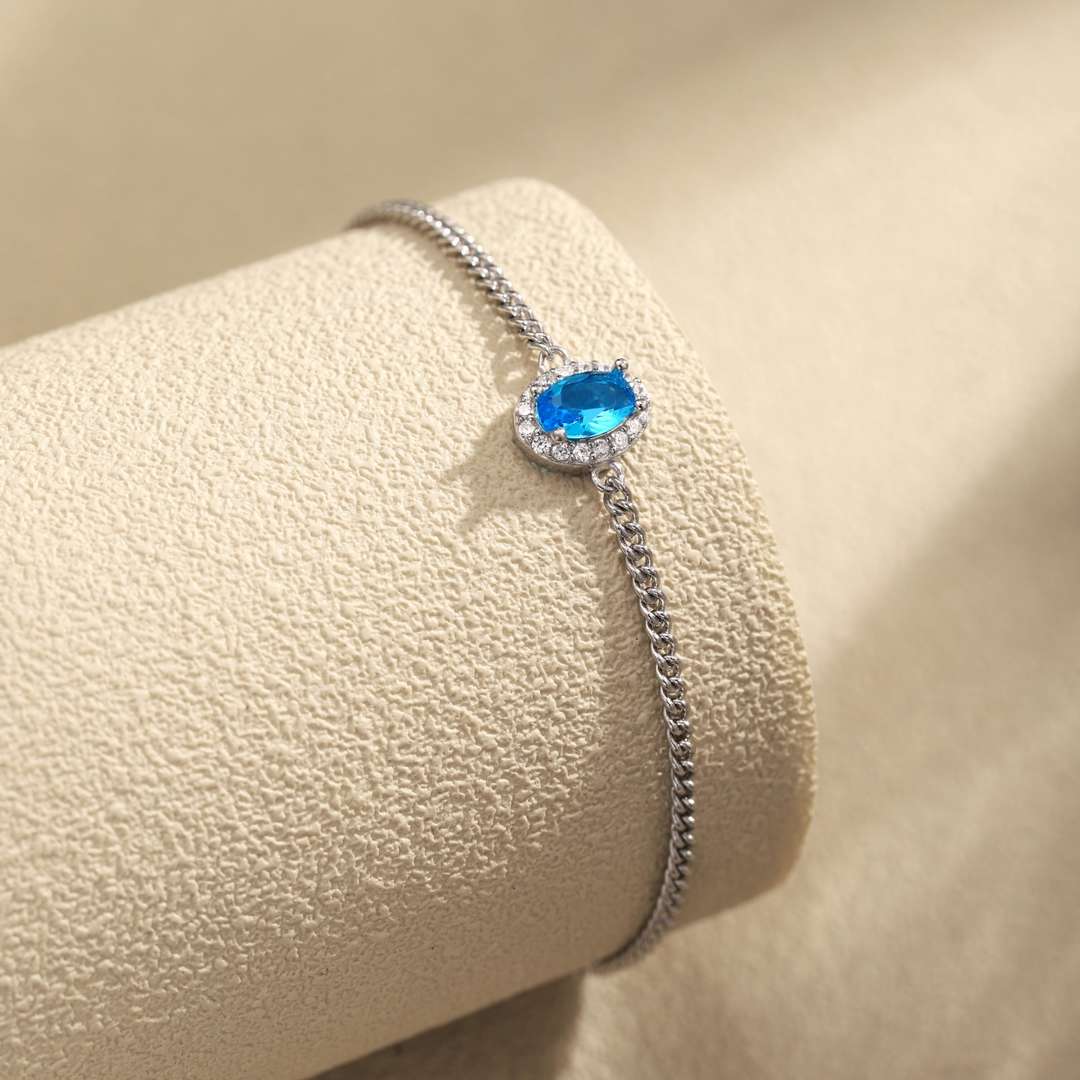 [Clara Jewels]Exquisite Oval Shape Bracelet