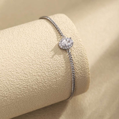 [Clara Jewels]Exquisite Oval Shape Bracelet
