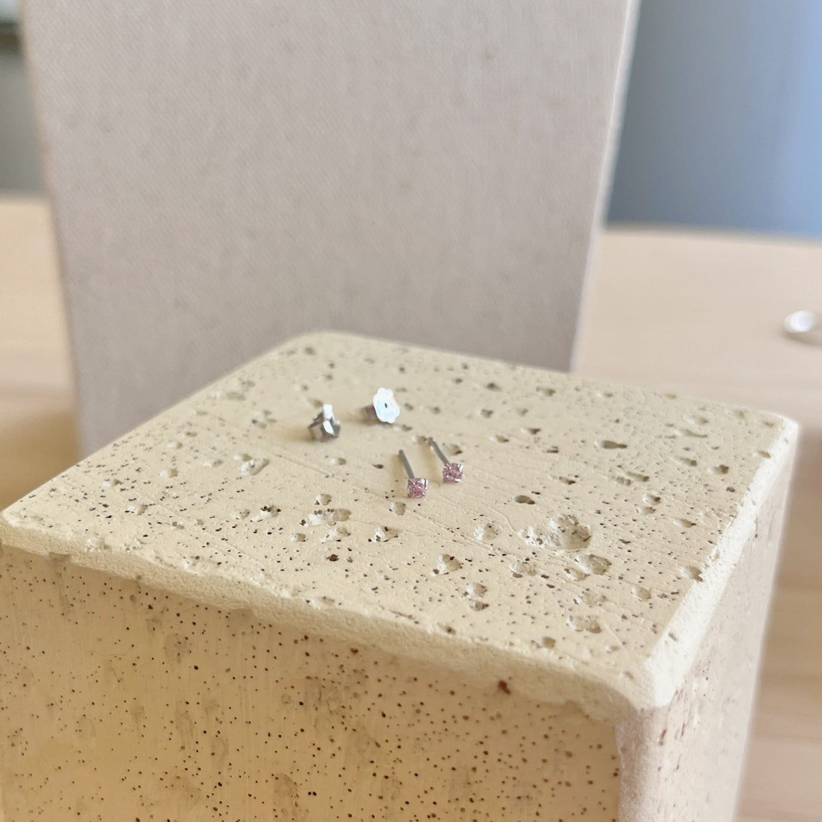 [Clara Jewels]Delicate Solitaire Earrings