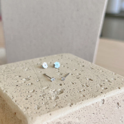 [Clara Jewels]Delicate Solitaire Earrings