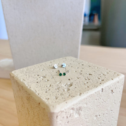 [Clara Jewels]Delicate Solitaire Earrings