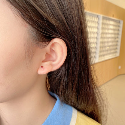 [Clara Jewels]Delicate Solitaire Earrings