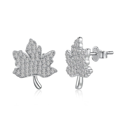 [Clara Jewels]Exquisite Maple Leaf Design Earrings
