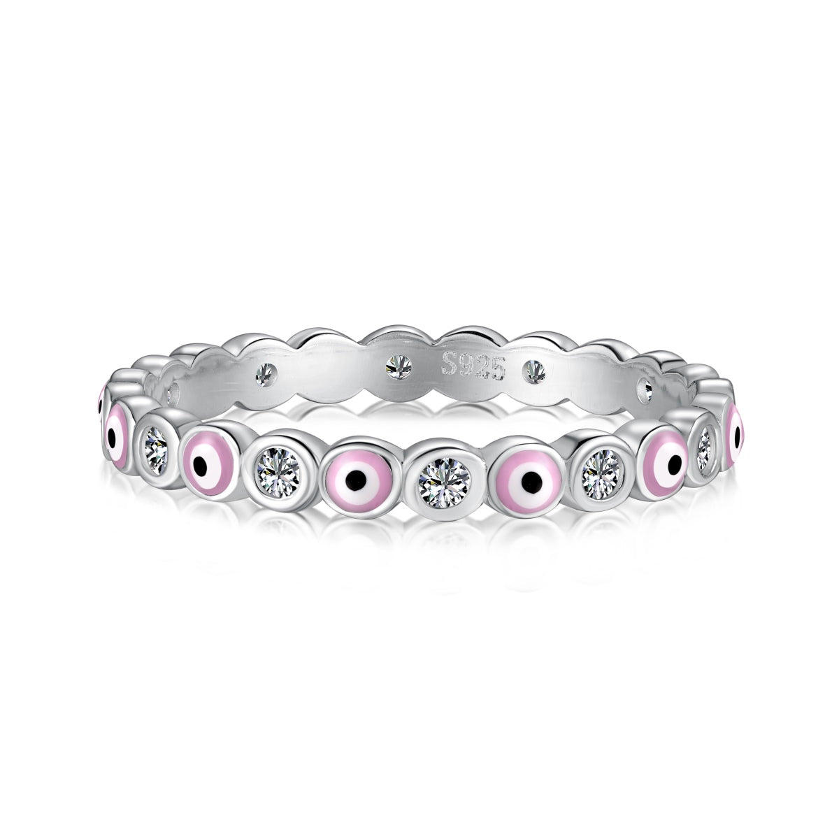 [Clara Jewels]Sparkling Vibrant Round Shape Daily Ring