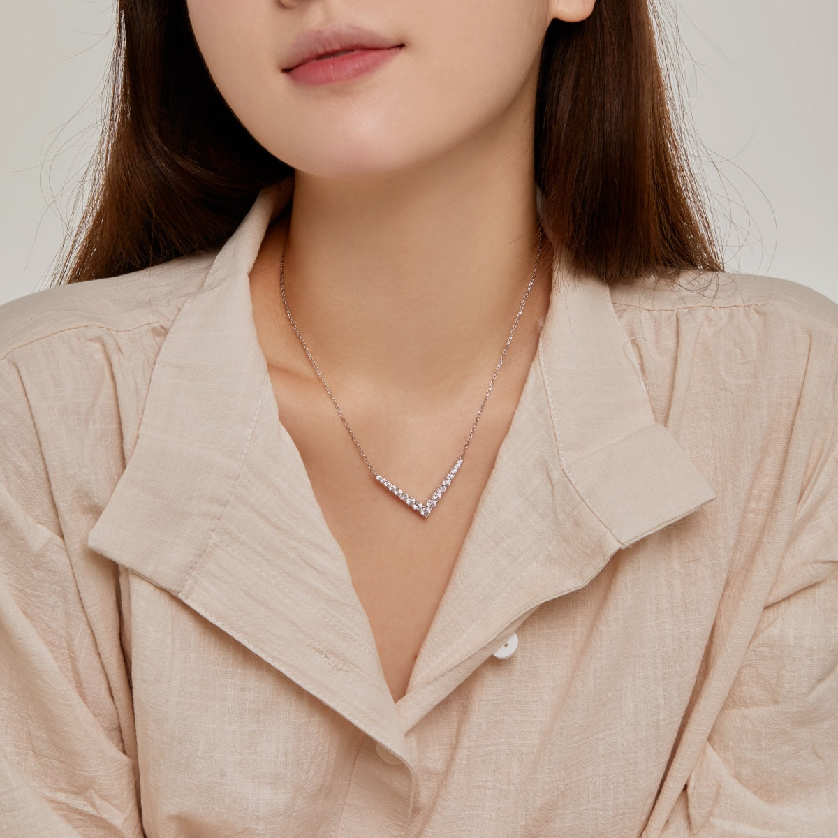 [Clara Jewels]Ornate Round Cut Necklace