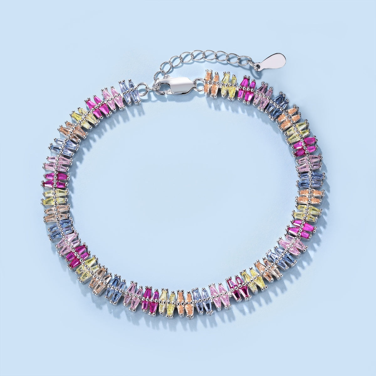 [Clara Jewels]Sparkling Exquisite Multi Cut Party Bracelet
