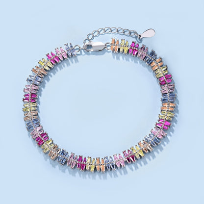 [Clara Jewels]Sparkling Exquisite Multi Cut Party Bracelet