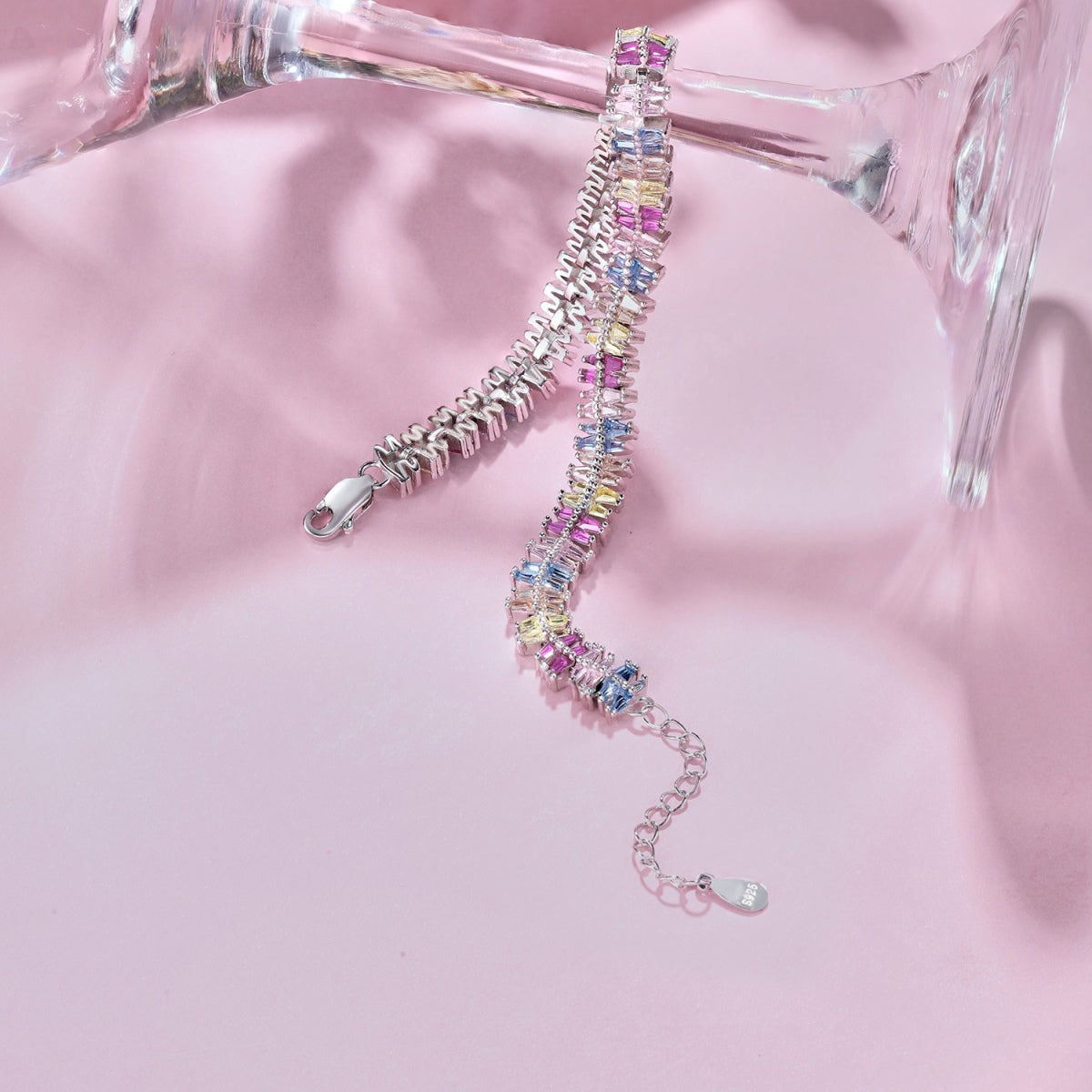 [Clara Jewels]Sparkling Exquisite Multi Cut Party Bracelet