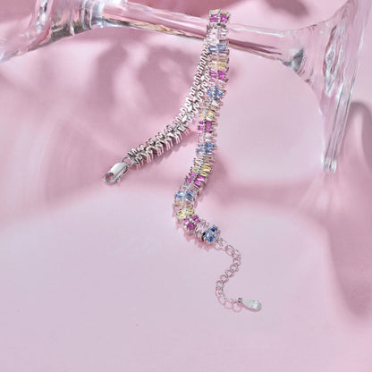 [Clara Jewels]Sparkling Exquisite Multi Cut Party Bracelet