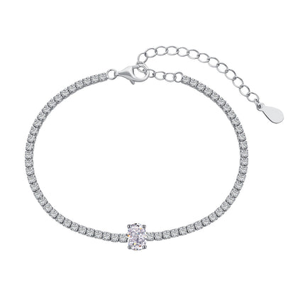 [Clara Jewels]0.75 Carat Exquisite Oval Cut Daily Bracelet