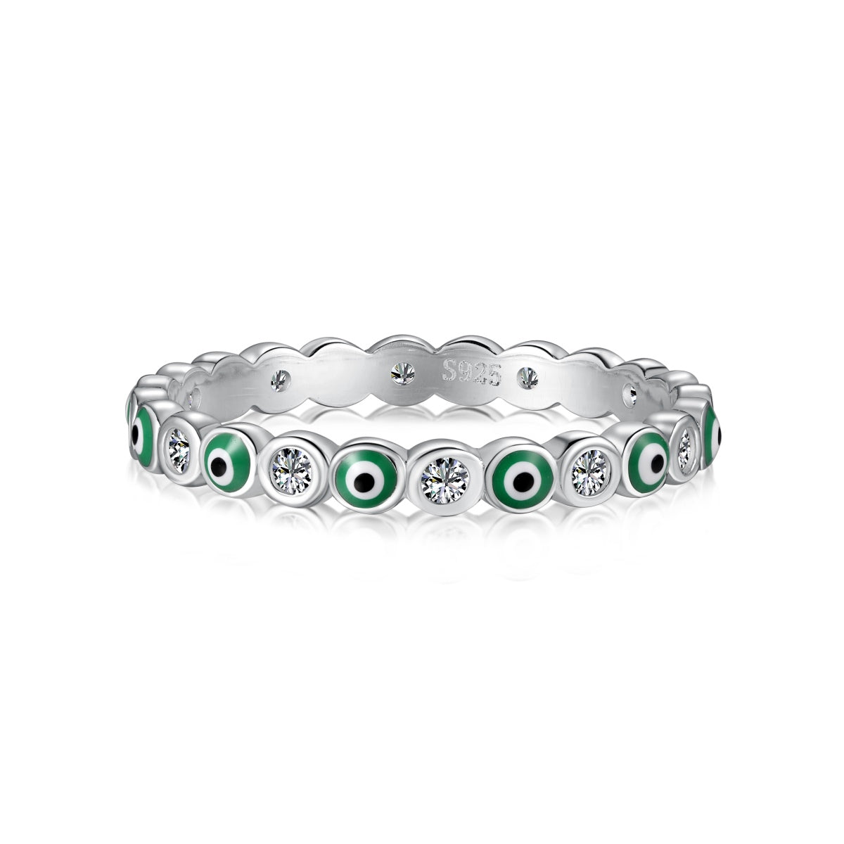 [Clara Jewels]Sparkling Vibrant Round Shape Daily Ring