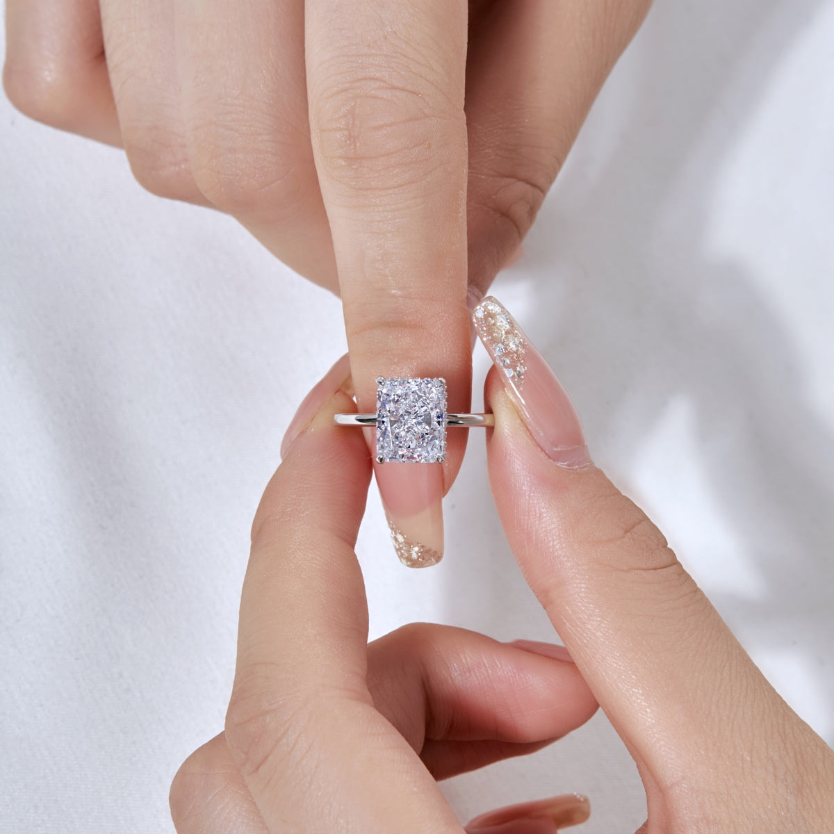 [Clara Jewels]4.0 Carat Ornate Enchanting Radiand Cut Banquet Ring