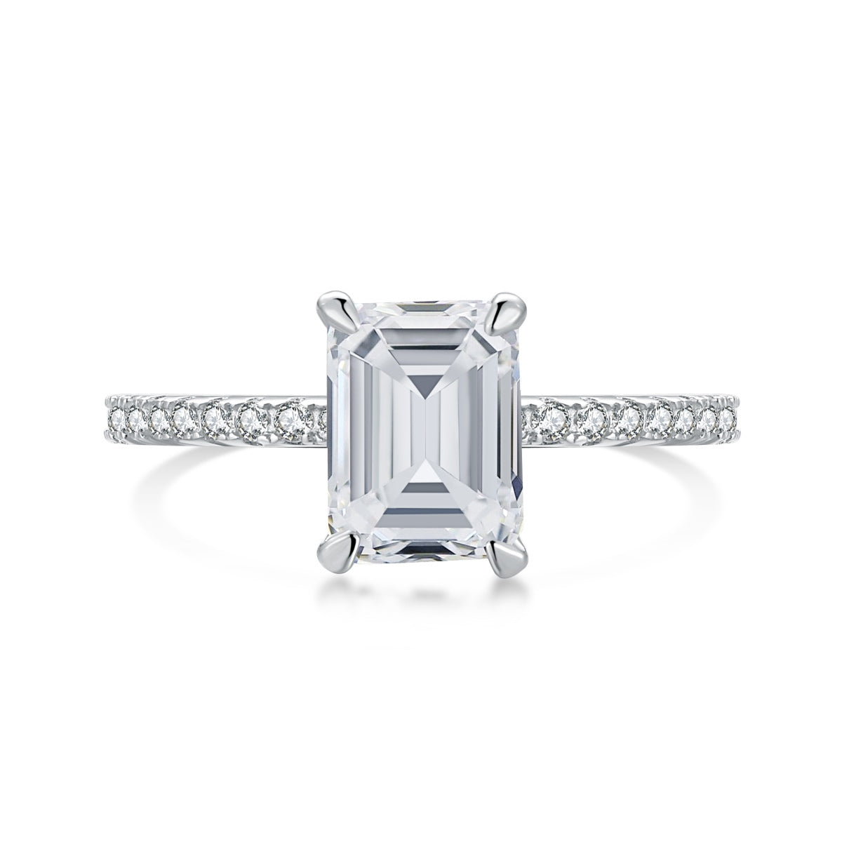 [Clara Jewels]2.0 Carat Scintillating Ornate Radiant Cut Party Ring