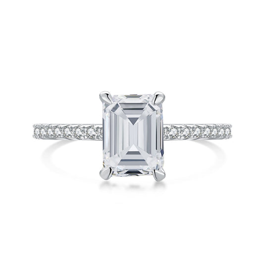 [Clara Jewels]2.0 Carat Scintillating Ornate Radiant Cut Party Ring