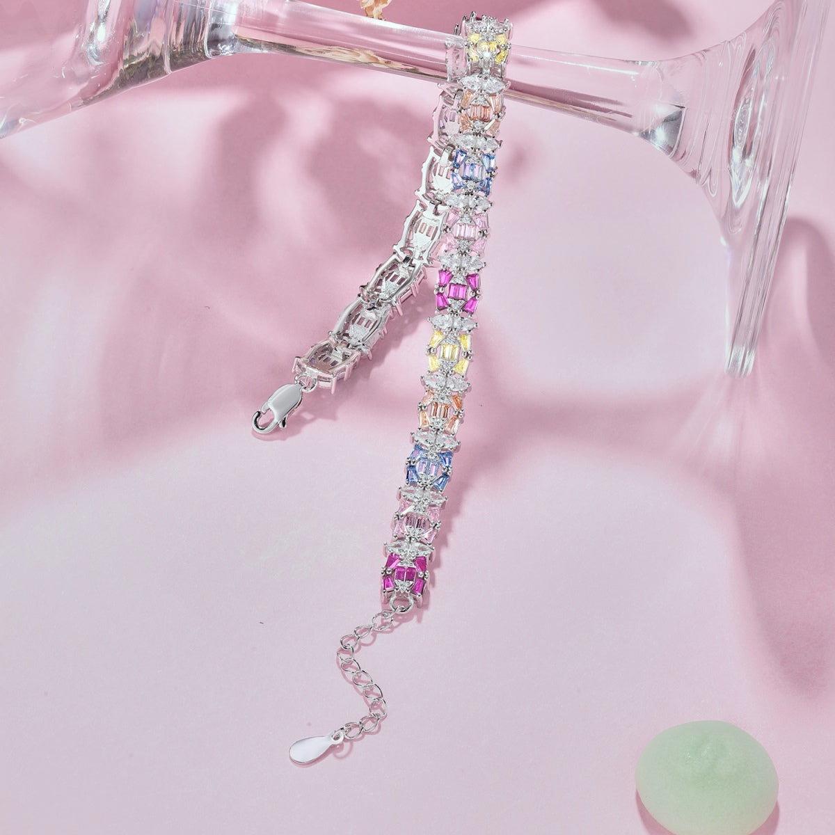 [Clara Jewels]Delicate Colorful Multi Cut Party Bracelet