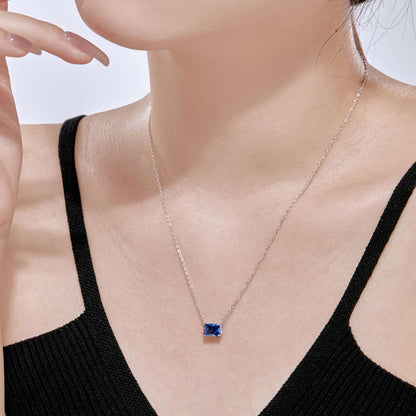 [Clara Jewels]Luxurious Square Shape Colorful Necalack